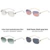 2025 Winter Unisex Frameless Color Shift Sunglasses With Uv400 For Street Style And Parties