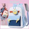 Sac à dos scolaire pour enfants avec motif dessin animé et bretelles ergonomiques pour les enfants de la maternelle et de la première année