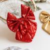 Cartoon Sparkling Glitter Christmas Bow DIY Merry Christmas Decorations  Home Xmas Decor
