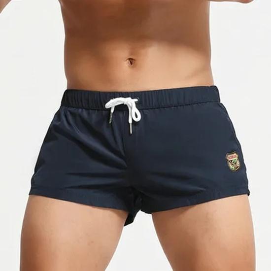 Seobean Swimwear Mens Swim Shorts 5 Inch Swimming Trunks For Man Sexy Swimsuit Beach Boxer Briefs Bathing Suit Board Zwembroek