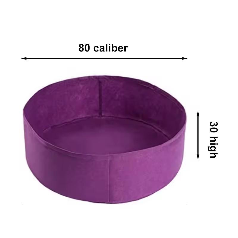 Home Supplies Felt Growth Bag Round Durable Planting Bag Wear-resistant Resistant Dirt Planting Seedling Bag Vegetable