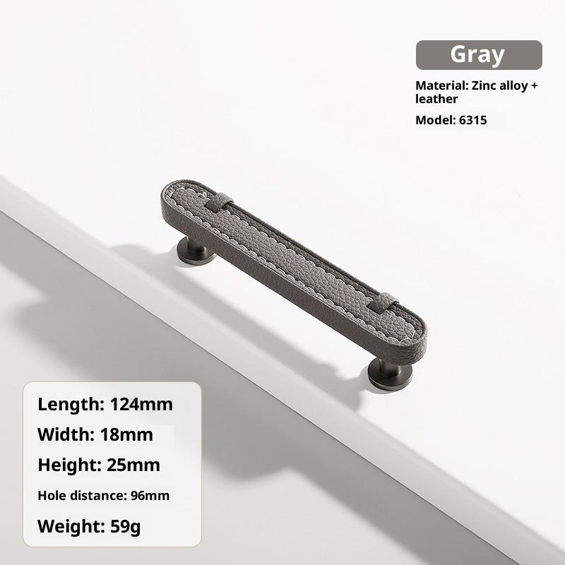 Zinc Alloy Leather Handle Shoe Cabinet Knobs And Handles Kitchen Cupboard Door Pulls Drawer Knobs Furniture Handle Hardware