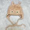 Winter Warm Knit Hat for Women Funny Monsters Hat Hooded Skull Hat Outdoor Activity Cap Windproof Headwear Pullover Hat