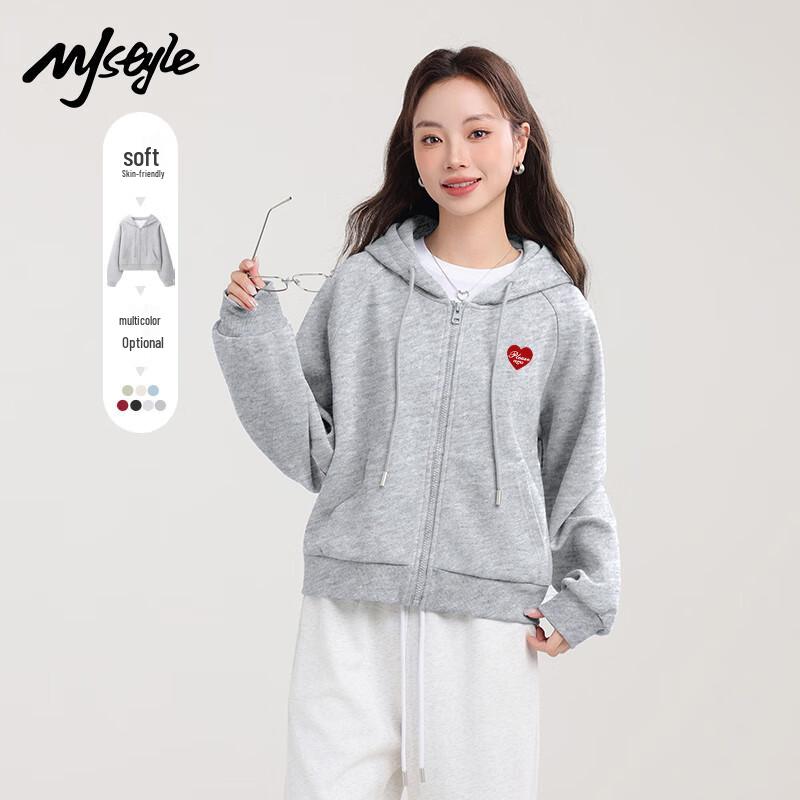 

MJ STYLE Women s Raglan Sleeve Hooded Cardigan XL