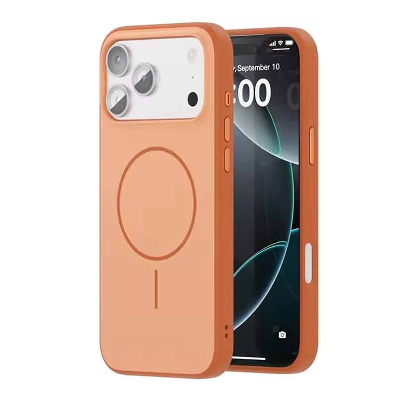 

Double Color Original Matte Magsafe Case For iPhone 17Pro Max 17 16Pro 17Air Active Touch Camera Button Hybrid PC+TPU Hard Cover For iPhone 17Air