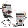 nte Bi-Carb Carburetor, 15mm 2-Stroke Carburetor for 43Cc 47Cc 49Cc 50Cc 52Cc Scooter ATV Dirt Bike Mower