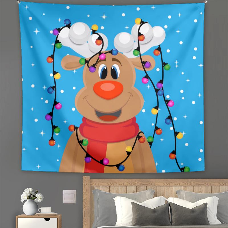 Christmas Tapestry Amazon European and American Holiday Christmas Background Cloth Bedroom