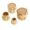 5Pcs 1/8"1/4"3/8"1/2" Pneumatic Air Solenoid Valve Air Breather Vent Muffler Brass Fitting Noise Reducer Vent Filter Connector