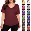 V Neck T Shirts for Women Casual Short Sleeve Shirts for Women Comfortable Spring Tops for Women Loose Fit Summer Tops for Women