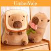 Cute Flower Hug Capybara Plush Doll Soft And Snuggly Stuffed Animal Toy Ideal For Girly Sleepovers 40cm