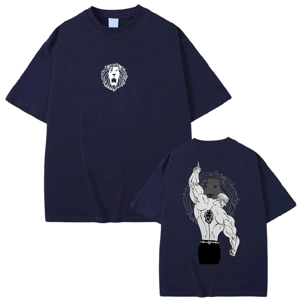 

Аніме Сім смертних гріхів Есканор Графічна футболка Чоловіча Жіноча Бавовняна футболка Манга Оверсайз Футболка Хараджуку Чоловіча Повсякденна футболка L