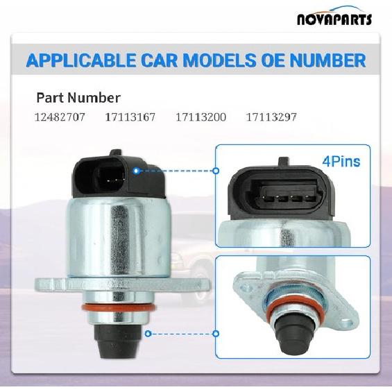 Idle Air Control Valve for 1996-2003 Cavalier S10 Malibu Sonoma Alero Sunfi