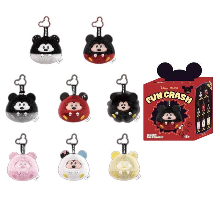 MINISO Коллекция Fun Collision Микки Маус Виниловая Плюшевая Дисней Mystery Boxes Отдельная Mystery Box/Полная Коробка 8 Шт Кукла