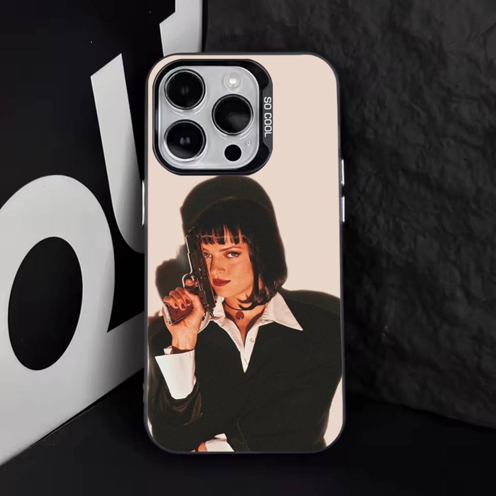 P-Pulp Fiction Classic Movie Phone Case For iPhone 17,16,15,14,13,12,11,Pro,Max,Plus,E,Air,Mini Black Tpu Cover