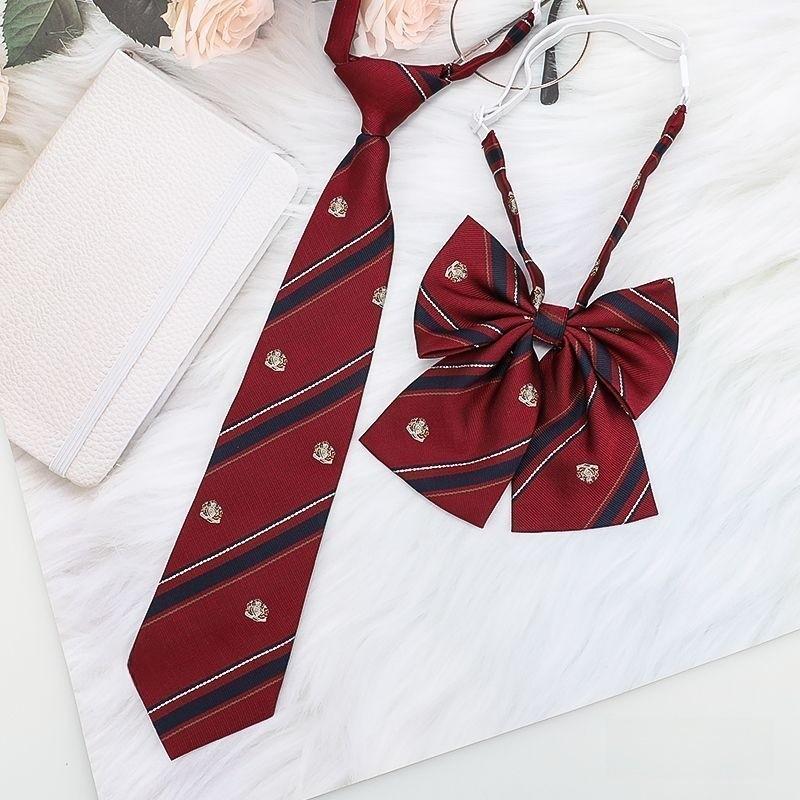 Childrens School Uniform Tie With Gingham Pattern Design For Graduation Photo Shoots