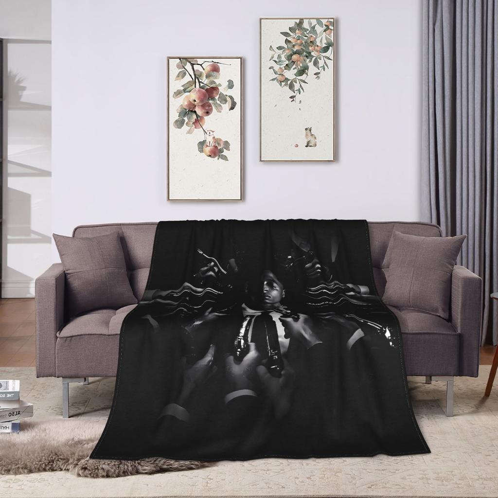 YoungBoy Never Broke Again Decke Warm Street Trend Plüsch Überwurfdecke für Sofa Sessel Reisen Büro Tagesdecke Bettbezug