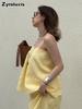 Cotton Strappy Dress Set Summer New Style Temperament Lazy Strappy + Fish Tail Dress Long Dress Set