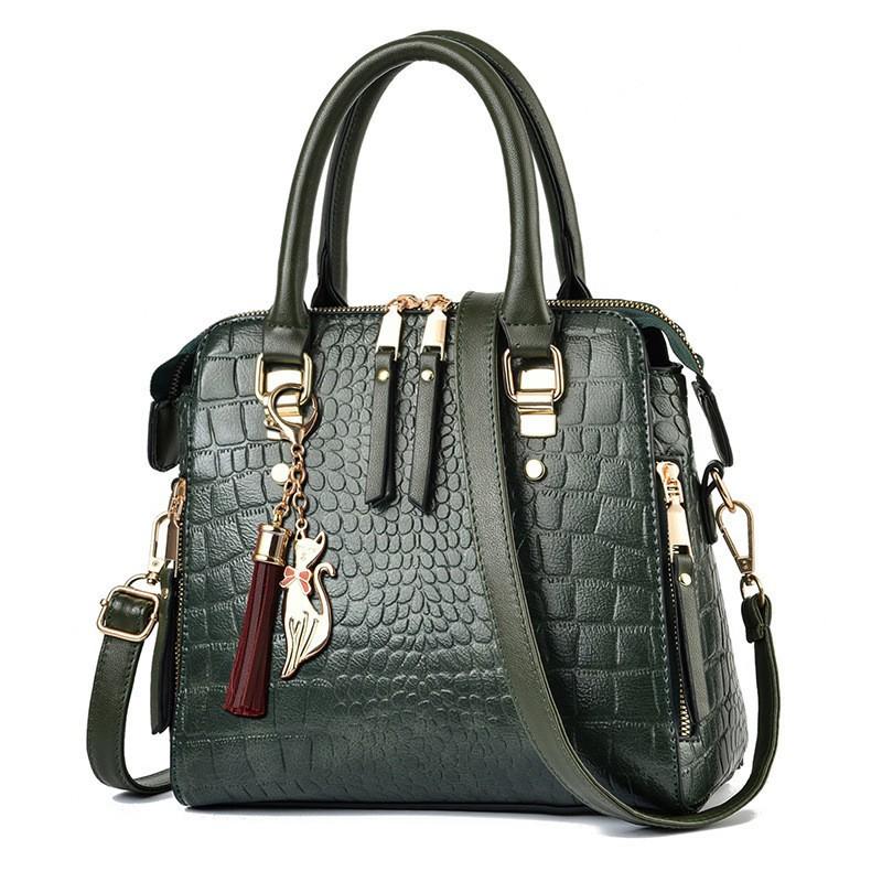 

Textured stone pattern portable bucket women s bag new Korean version styling sweet fashion crossbody shoulder bag bags армія зелений колір