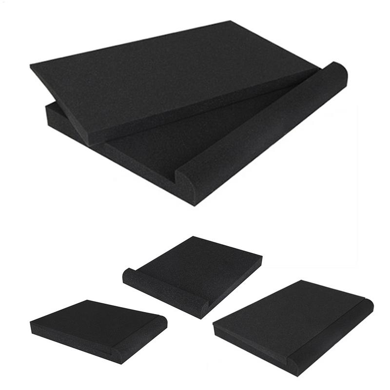 1 Set Studio Monitor Speaker Acoustic Foam Isolator Pads Anti-shock Anti-slip Sponge Desktop Speakers Isolation Panels