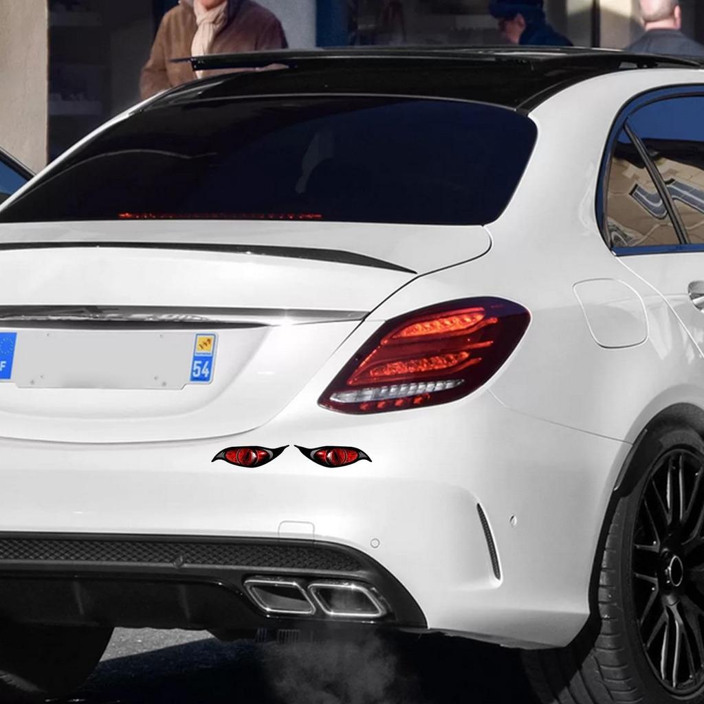 Car Eye Stickers - Eye Car Decal Mirror Sticker,2 Reflective Eye Stickers Scary Simulation