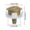 Toilet Push Button Replacement High-Performance Flusher Toilet Button Two Flush Options Tank Parts Easy Maintenance Plumbing