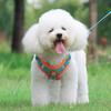 1 Set Dog Collar Adjustable Reflective Faux Suede Comfortable Pet Dog Harness Vest Walking Leash Pet Supplies