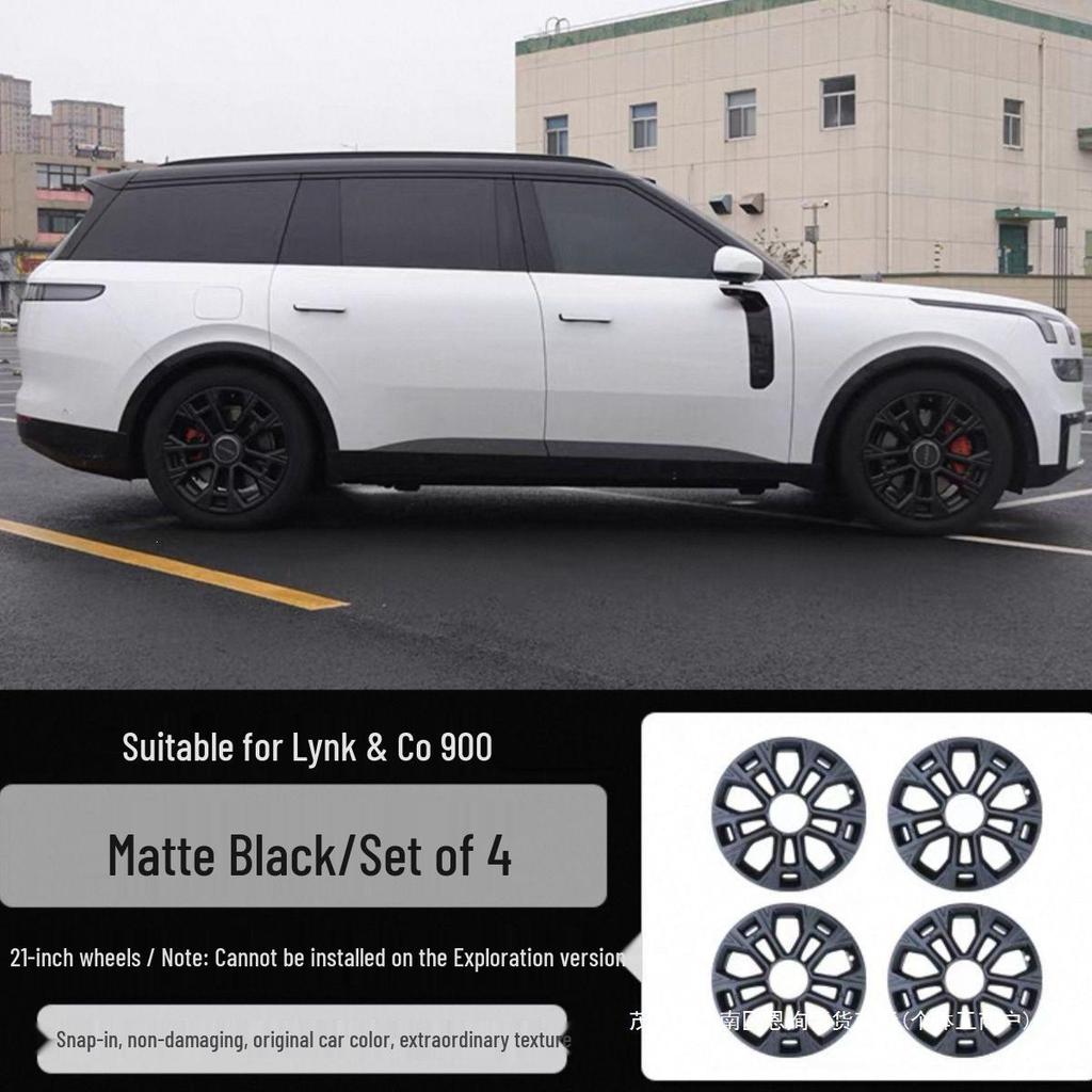 Lynk & Co 900 Vollabdeckungen für Räder - Kratzfest, Geschwärzte Mod-Zubehörteile