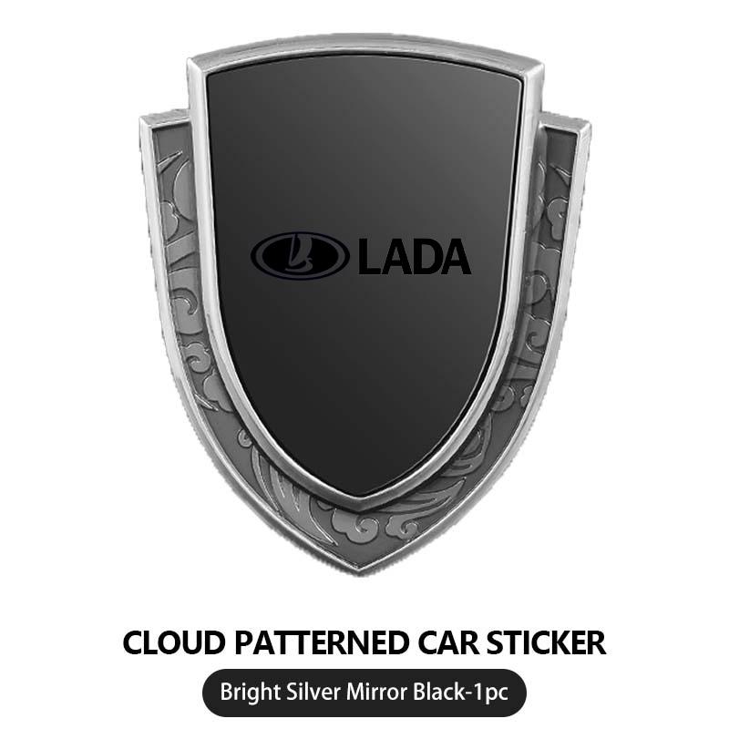 For Lada Car Styling Aluminum Alloy Decoration Stickers Body Decals Accesories Niva Priora 4x4 Urban Vesta Granta Riva Samara NN96
