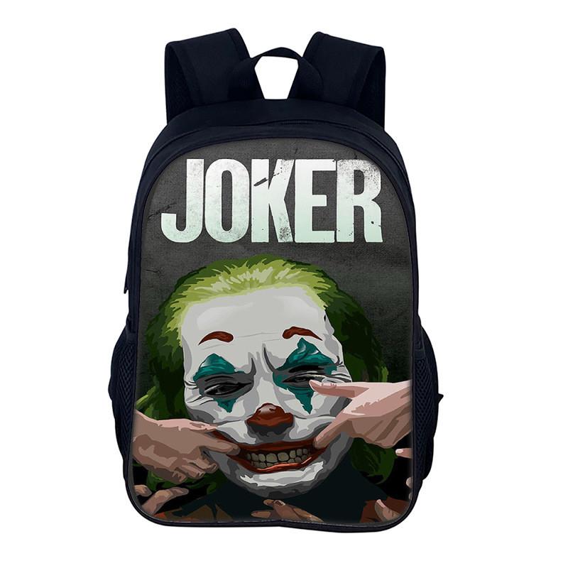 Joker Small Backpack For Men Women Casual Nylon School Bag With Adjustable Straps