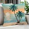 Art SSummer Beach Arting Cushion Cover Cushion Cover Set Pcs X X X Pillowcase Decorative Sofa Home Decor