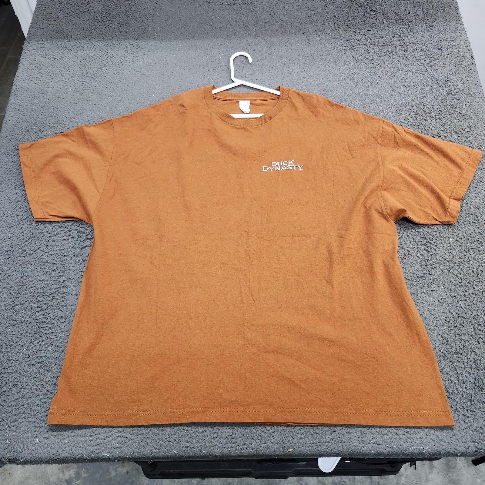 Duck Dynasty Brothers Of The Beard Shirt Mens 3XL Orange Graphic Tee TV Show Unisex T-Shirt S