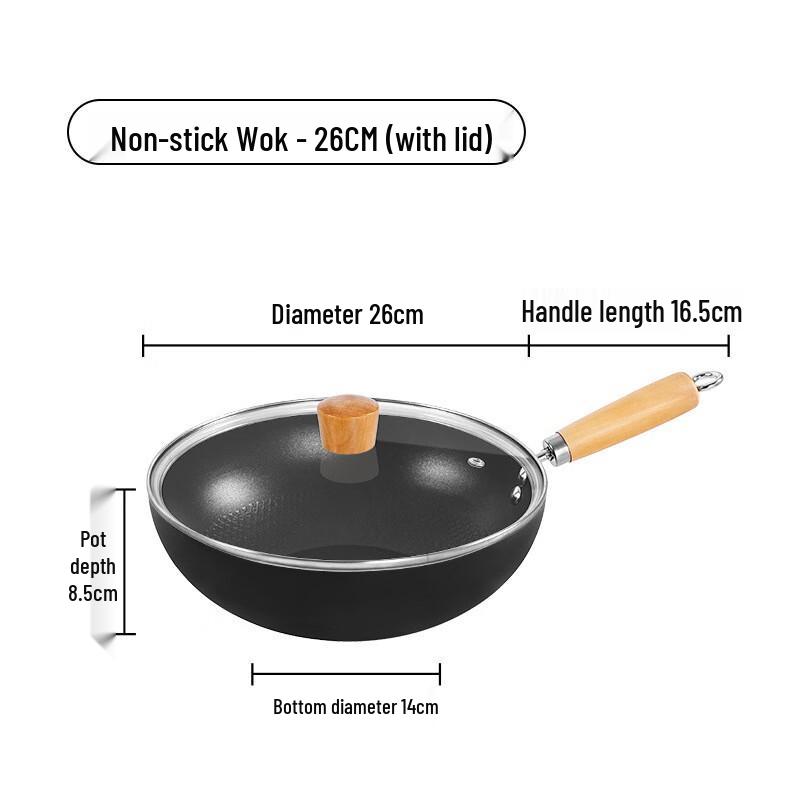 

Lilang 26cm Non-Stick Multi-functional Iron Pan with Lid