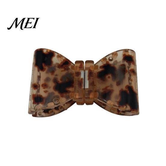 Daily Commute Hair Clip Magnetic Clip, Transparent Anti-Slip Tooth Design Half-tied Pin, Accessory for Medium Long Tortoise Shell коричневый