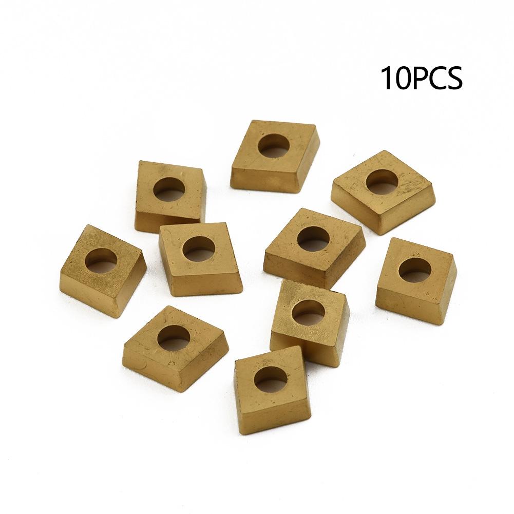 10pcs Carbide Inserts CCMT060204-HM YBC251 Lathe CNC Gold Metalworking