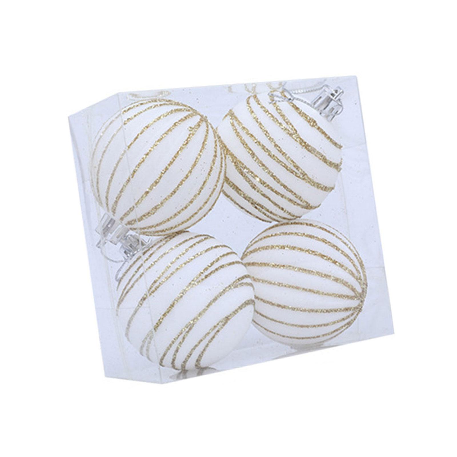 

1 Box Flocking Ball Christmas Tree Decorations Multi Color Holiday Ornaments For Festival Home Party Decoration 1