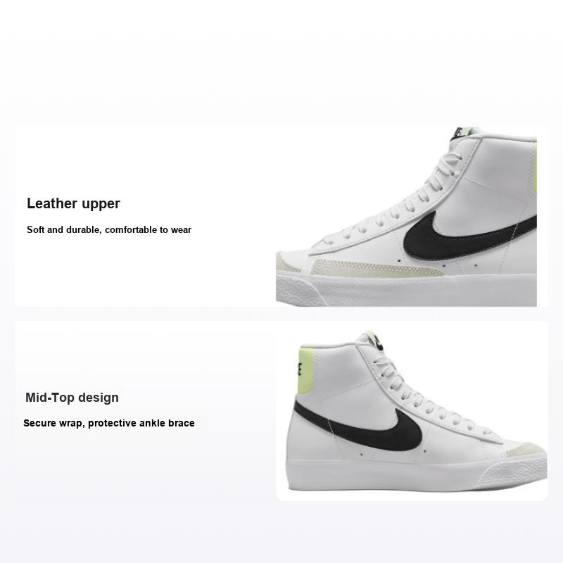 Детские кроссовки Nike Blazer Mid 77 GS White Black Volt Barely-Volt DA4086-109 37.5