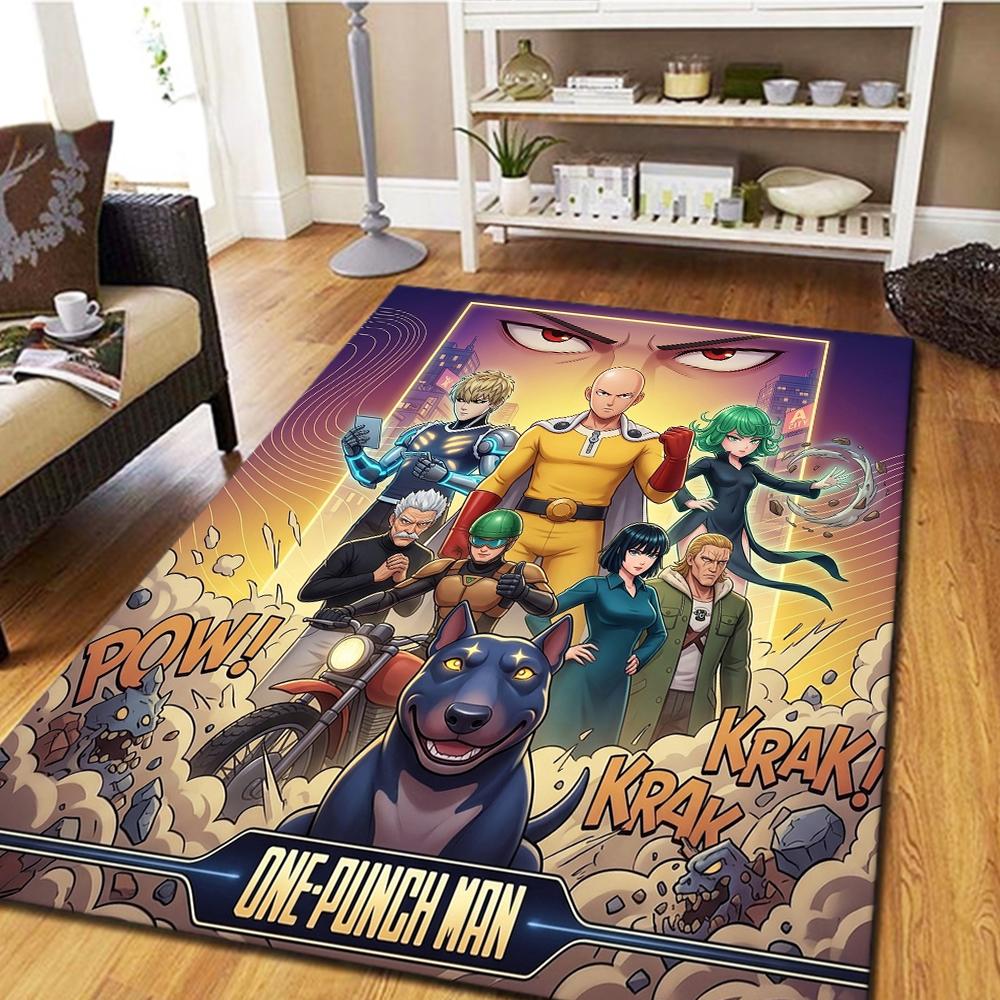 One-Punch Man Living Room Carpet & Bedroom Rug, Home Decor Cool Movie Mat & Play Floor Mat -HE39