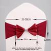 Spandex Chair Sash Sophisticated Wedding Chair Sash Satin Chair Ribbon Multifunctional Double Layer Bow Tie For Banquets Halls