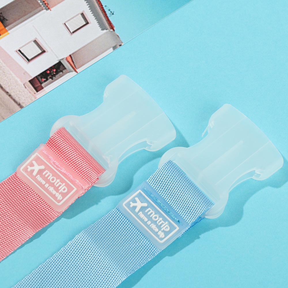 Tiras de Nylon Coloridas Ajustáveis para Bagagem Cinto de Bagagem Fivela de Segurança Botão Acessórios para Bagagem de Viagem Suprimentos para Aeronaves