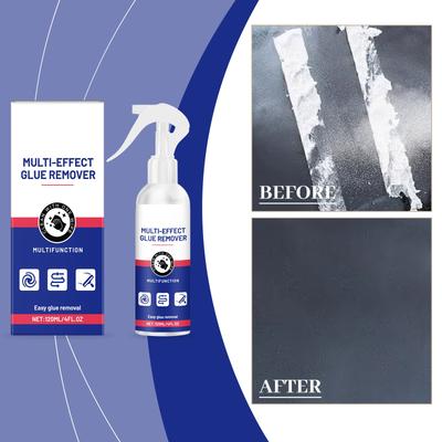 Klebstoffentferner, Reinigung in mehreren Szenen, schnelle Klebstoffentfernung, zersetzt hartnäckige Aufkleberrückstände, geeignet für Metall, Glas und Kunststoff(120ml)