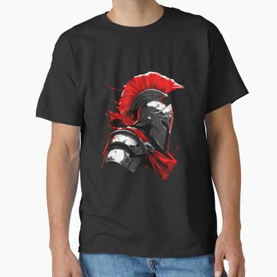 Cyber spartansk krigarhjälm antika Grekland detta är Sparta T-shirt för män Stor storlek Vuxentoppar S-6XL