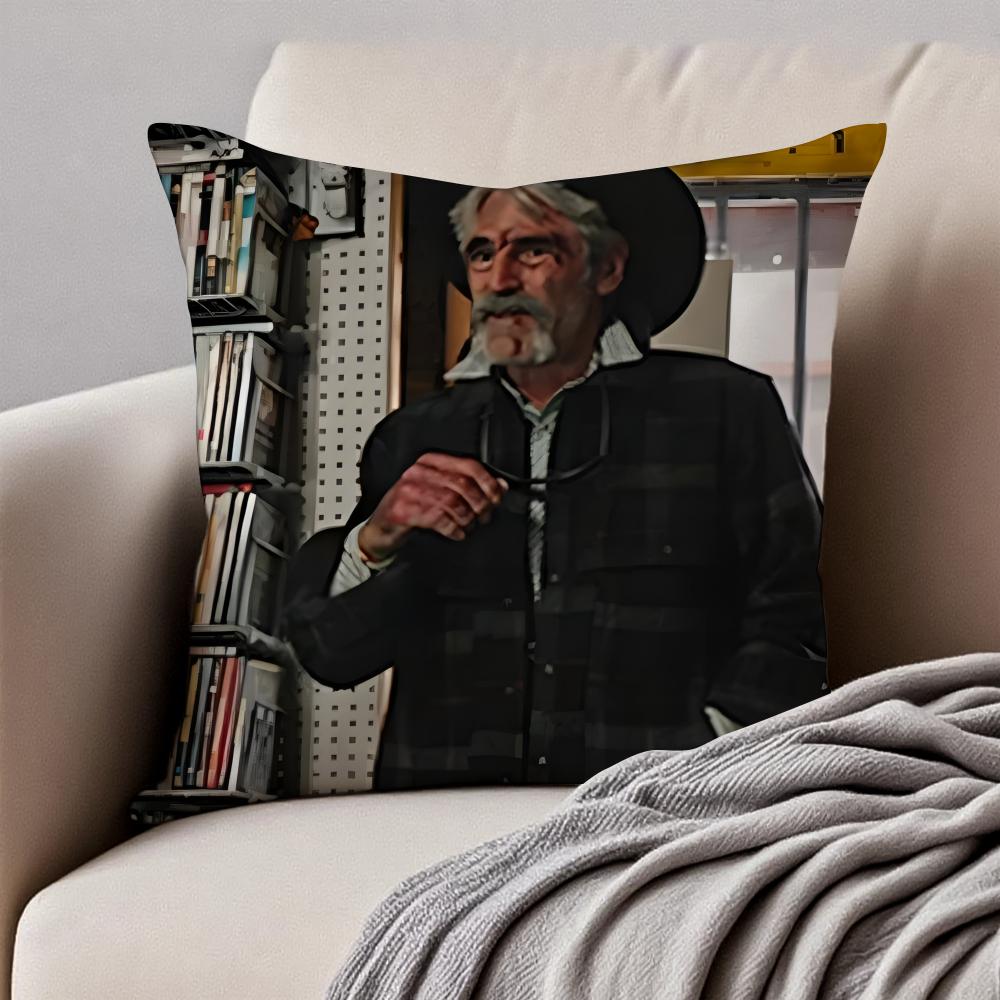 LLloyd Pierce Cushion Cover Pillowcase Antidustmite Invisible Zipper Short Plush Sofa Cushion