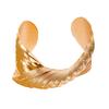 Exaggerated Cross Twisted Open Cuff Bangle Irregular Multi Layer Texture Wide Wrist Bracelet for Women European Punk Statement Hand Jewelry