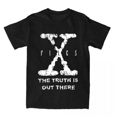 X-Files Grunge Shirt Merchandise Men Women's Pure Cotton Hipster X Movies T-shirt Short Sleeve Clothing Big Size