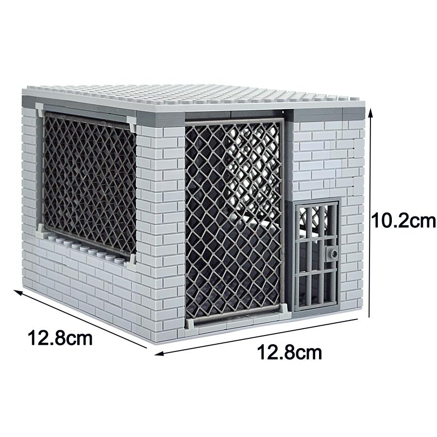 MOC Set WW2 SWAT Military Weapons House Gun Package Accessories Prison Building Blocks Toys Compatible Classic Soldiers Bricks