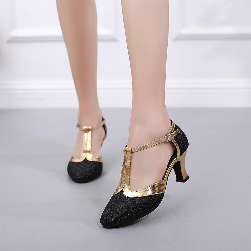 Scarpe da Ballo da Sala Tango Salsa Danza Latina da Donna Tacchi da Festa Tacchi da 6,5 cm