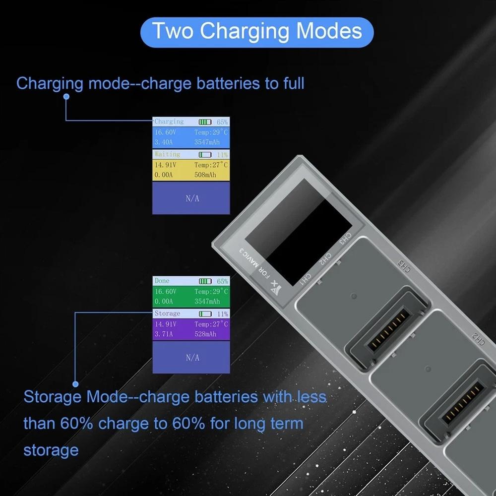 For DJI Mavic 1 USB Battery Charger Drone Flight Battery Fast Charger USB Charging Hub With Digital Display Drone Accessories