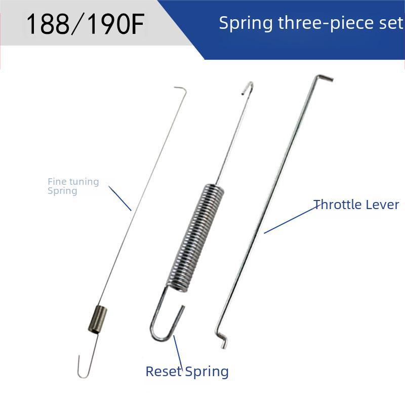 168 Sada pružin pro benzínový motor: 170 Tažná tyč/Reset/Jemné nastavení pro 188 kultivátor a 190 vodní čerpadlo