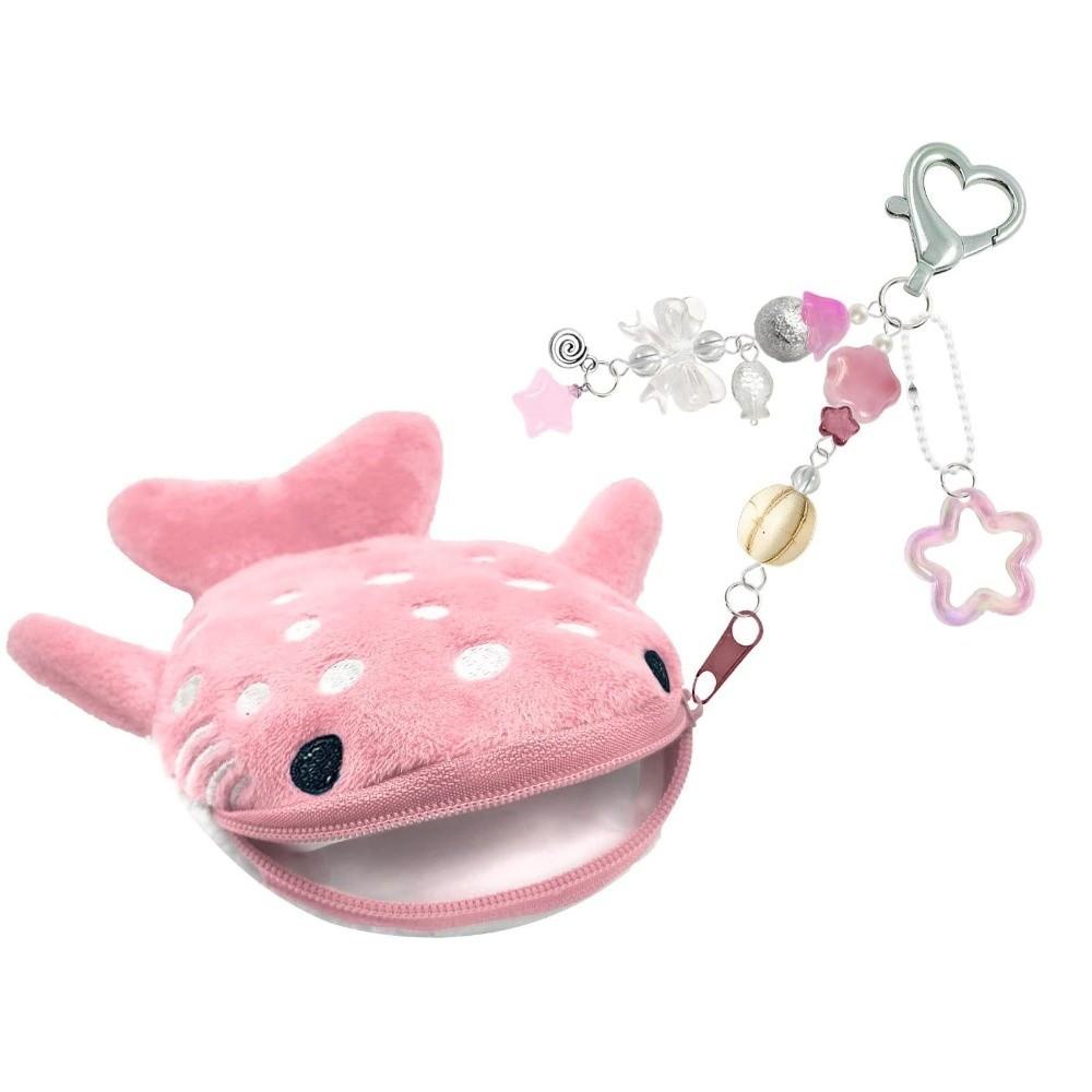 New Zipper Whale Shark Coin Purse Large Capacity Lightweight Zipper Pouch Backpack Accessories Plush Coin Purse