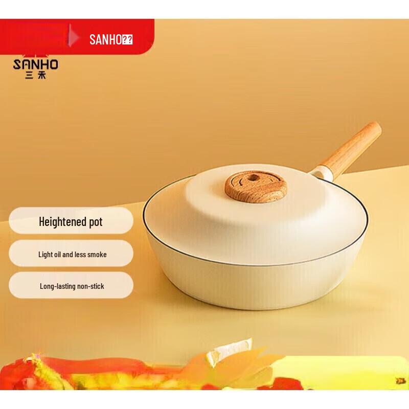 Sanhe 24cm Non-Stick Frying Pan with Detachable Handle